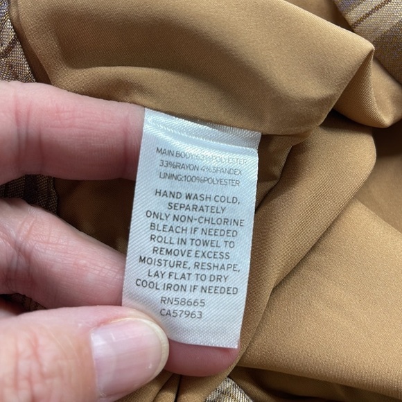 ☀️4X MULTI PLAID TAN BLUE Abound NWT Micro Mini Skirt School Academia Nordstrom - Picture 8 of 13